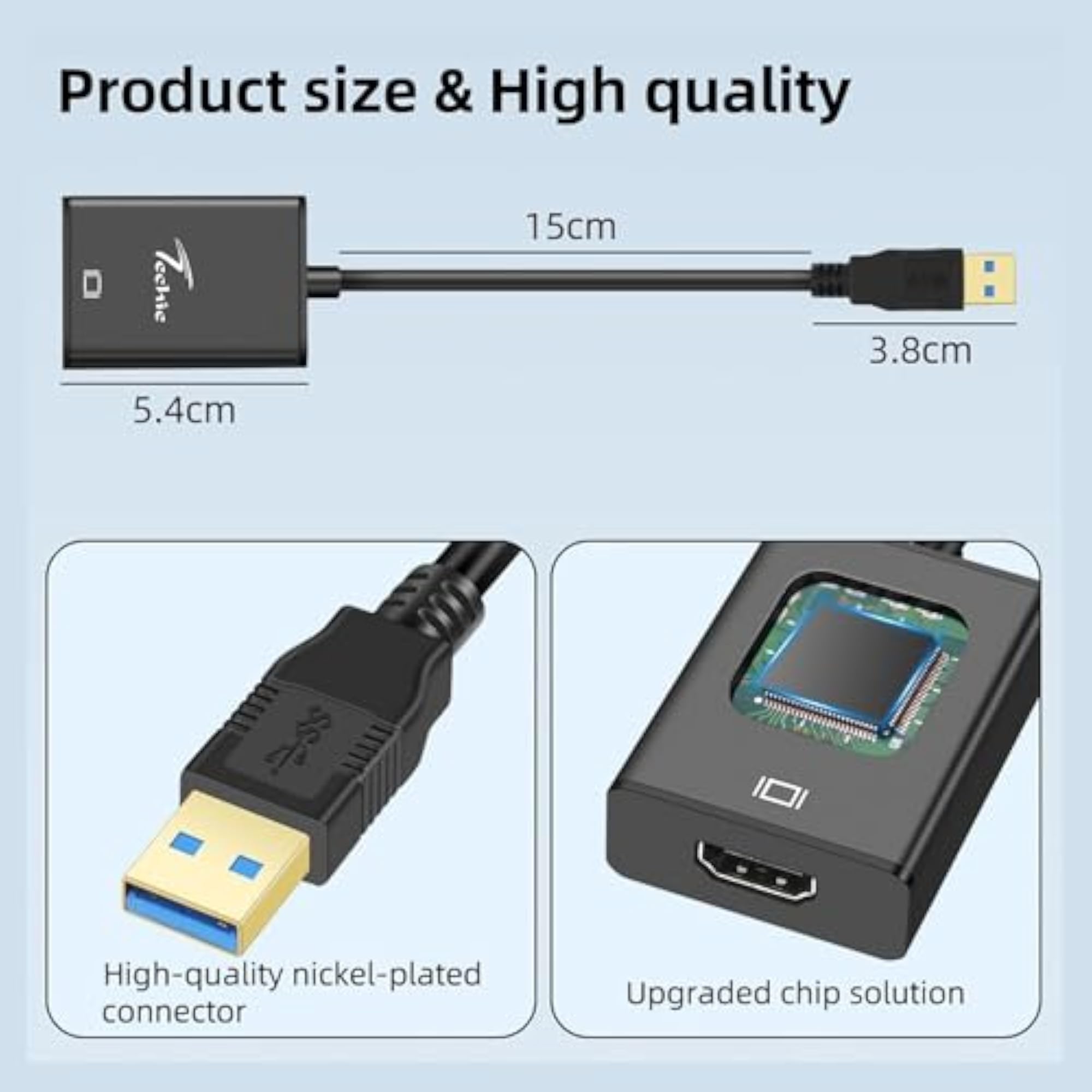 USB to HDMI Converter, Full HD 1080p